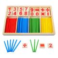 DIY Montessori Toys Math Number Wooden Blocks Counting Sticks Early Learning Educational Games Toys Gifts For Children Kids. 