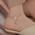 Trendy Rose Golden Butterfly Stone Payel Nupur Anklet for Women New Fashion - Anklet for Girls Simple Stylish. 
