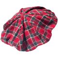 Red plaid berets, female Internet celebrities, the same trendy and cool round face, suitable for showing face, small octagonal bud hats, ins cloud hats.