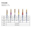6Pcs Dental Endodontic Engine Use NiTi Rotary Heat Activated Files Reciprocating Endodontic Root Canal Files 25mm. 