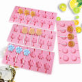 Cartoon Candy Silicone Mold DIY Lolly Hard Candy Flipping Sugar Chocolate Mold Layor.