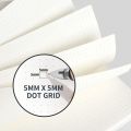 Papertree Dotted Spiral  Notebook Black Cover off white Paper Wirebound. 