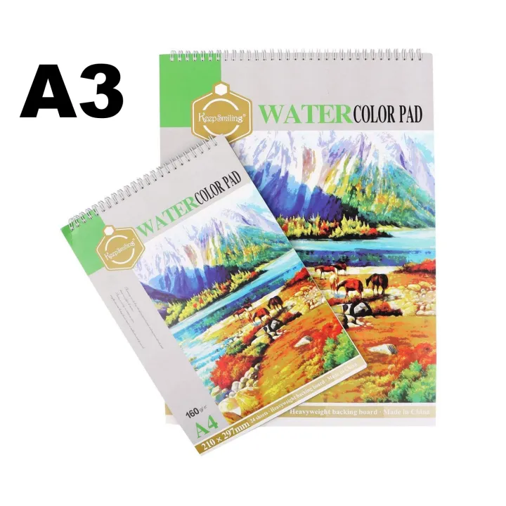 Keepsmiling%20A5,%20A4%20&%20A3%20Watercolor%20Pad%20for%20Artists%20(24%20Sheets,%20Acid-Free)%20-%20Image%203