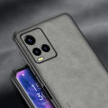 for Vivo Y33S / Vivo Y21 / Y21T / Y33T / Y21A / Y21S Case Soft Pure Leather Slim Matte Back Cover. 