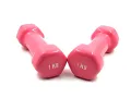 Premium Quality 1kg vinyl Dumbbell 2 pcs ( 4 color available ) - Sports & Fitness.