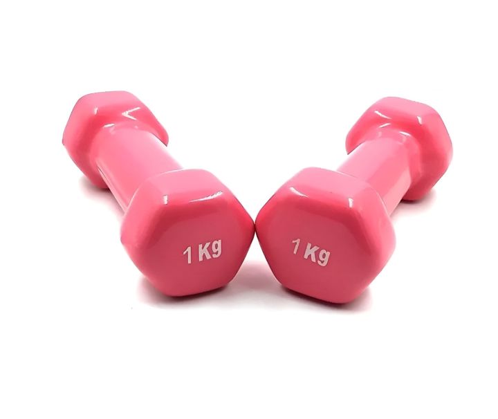 Premium%20Quality%201kg%20vinyl%20Dumbbell%202%20pcs%20(%204%20color%20available%20)%20-%20Sports%20&%20Fitness%20-%20Image%202
