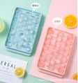 33- Grids 3D Ice Ball Tray for Cold Fridge 3D Round Balls Plastic Molds Ice Tray with Cover Ice Cube Freeze Tray.