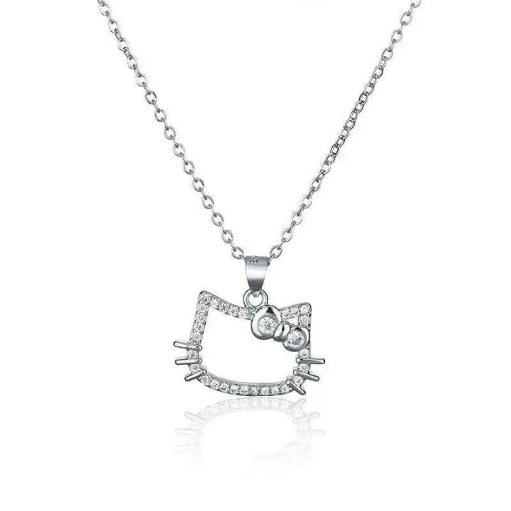New%20%20Cute%20Hello%20Kitty%20Necklace%20Chain%20For%20Women%20-%20Image%203