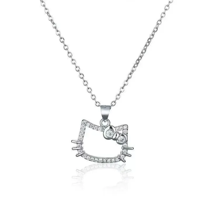 New%20%20Cute%20Hello%20Kitty%20Necklace%20Chain%20For%20Women%20-%20Image%203