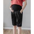 1/2 Length Thin Cotton Linen Maternity Pants Summer Fashion Shorts Clothes For Pregnant Women Casual Belly Pregnancy Trousers.