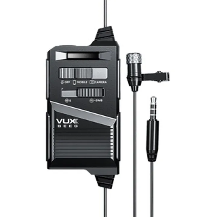 VUX BEEG UP10 Noise Cancelling Lavalier Microphone for Mobile Camcorder Audio Recorder Vlogging