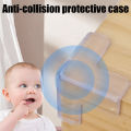 4Pcs Baby Bump-proof Table Corner Transparent Protective Cover T-shaped Transparent Anti-collision Sticker for Children Table Corner.