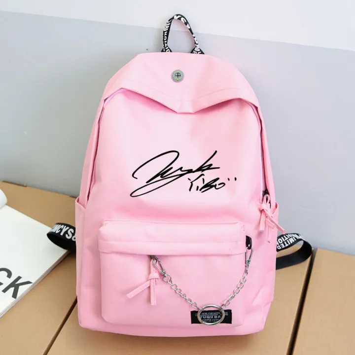 Wang%20Yibo%20Signature%20Peripheral%20Support%20Same%20Style%20Fashion%20Casual%20Trend%20Unisex%20Backpack%20New%20Student%20Schoolbag%20Backpack%20-%20Image%209