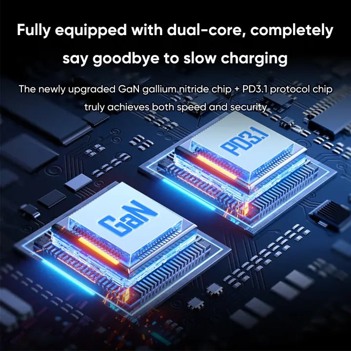 Redmagic%C2%A0DAO%C2%A0150W%C2%A0GaN%C2%A0Charger%20Super%20Fast%20Charger%202Type%20c/1DC/1A%20Phone%20Charger%20Wall%20Charger%20for%20Red%20Magic%209%20Pro%20iPhone%2015%20MacBook%20-%20Image%204