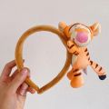 Disney Cute Mickey Ears Hairband For Girl Minnie Mouse Headbands Women Winnie The Pooh Headwear Kids Plush Hair Accessories Gift.