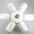 E27/E40 To 7 E27 LED Light Bulbs Socket Adapter Splitter Standard Lamp Socket Holder Base Converter for Home Commercial Lighting.