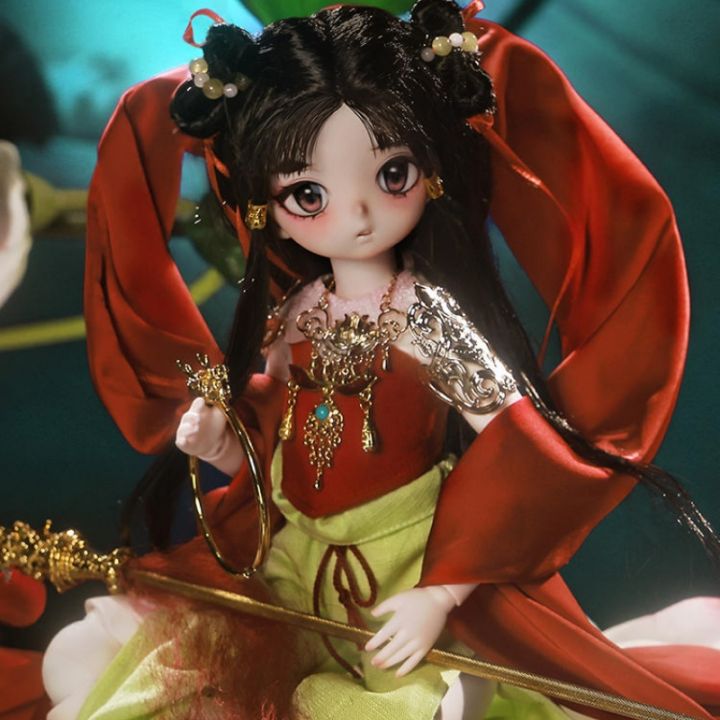 ShugaFairy%20Nezha%20Bjd%20Dolls1/4%20Chinese%20Mythology%20Body%20DIY%20Girls%20Gift%20Anime%20Jointed%20Movable%20Doll%20Head%20Action%20Figure%20Collection%20Toy%20-%20Image%204