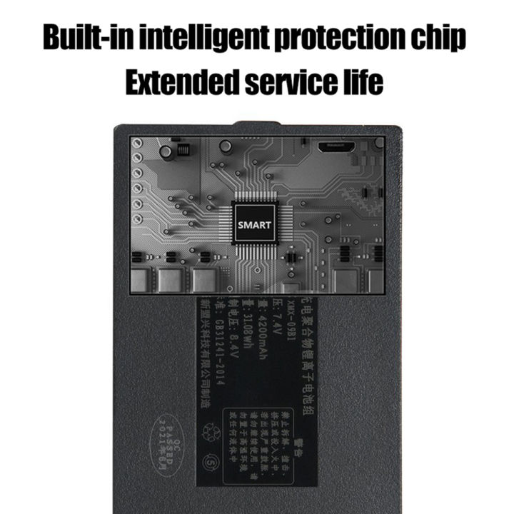 7.4V%204200mAh%20Smart%20Door%20Lock%20Battery%20Rechargeable%2018650%20Lithium-ion%20Battery%20For%20Password%20Lock%20Face%20Fingerprint%20Recognition%20Lock%20-%20Image%204