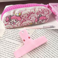 【Bestseller Alert】 Cartoon Plush Portable Pencil Cases Cartoon Hello Kitty My Melody Pencil Pouch. 