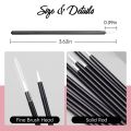 50pcs/Box Disposable Lip Brushes Professional Super Thin Angled Liner Make Up Brush For Eyeliner Eyebrow Sharp Cosmetic Tools.