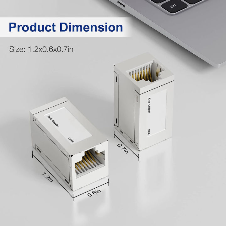 CAMKIDS%202-Pack%20Shielded%20Cat6a%20RJ45%20Inline%20Couplers,%20Female%20to%20Female%20Ethernet%20Coupler,%20RJ45%20Coupler%20for%20Cat6/Cat6a/Cat7%20Ethernet%20Cables%20Miunzo%20-%20Image%204