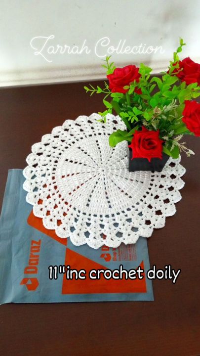 Unique%20Design,%20Crochet%20Doily%20Plate%20mat%20Round%2011"+Inc%20and%20more%20Attractive%20Useful%20-%20Image%206