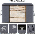 4PCS Large Clothes Storage Bags – Portable Wardrobe Organizer & Blanket Covers for Home Use. 
