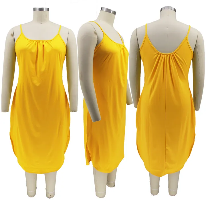 Lavish%20indulgent%20-%20ladies%20Plus%20Size%20Women's%20Clothing%20Summer%20Dress%20Fashion%20Casual%20Solid%20color%20Dresses%20-%20Easy%20To%20maintain%20-%20Durablity%20Assurance%20-%20Image%208