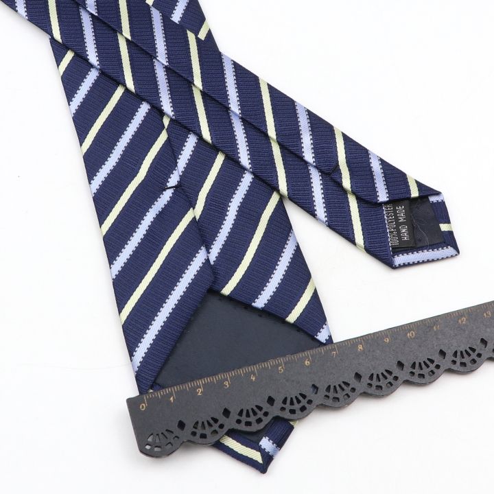 New%20Men's%20Tie%20Classic%20Red%20Blue%20Black%20Solid%20Color%20Stripe%207cm%20Jacquard%20Necktie%20Daily%20Wear%20Business%20Formal%20Wedding%20Tie%20Gift%20For%20Men%20-%20Image%205