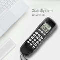 【Bestselling Product】 with core mini wall phone LCD display + dual DTMF/FSK caller ID system call back function for home/office/hotel. 