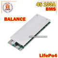 Lifepo4 Bms 4s 12V 100A Protection Circuit Board With Balanced. 