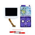 New White V5 Drop in IPS For GBA SP LCD Kits Screen for Gameboy Advance SP Pre-lamianted Glass Len New Case Replace Housing. 