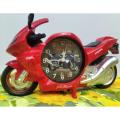 Motorcycle alarm clock. 