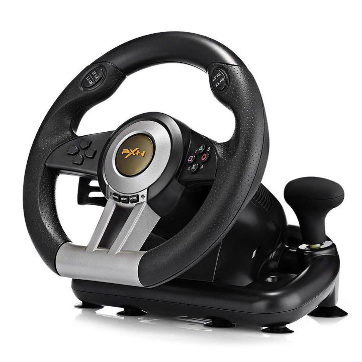 PXN V3II/V3 Pro Racing Game Steering Wheel USB Vibration Dual Motor with Foldable Pedal for PS3 PS4 Xbox One Gaming Remote Controller