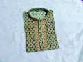 Pakiza print eid special cotton febric semilong panjabi. 