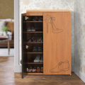 Regal Laminated Board Cleat Large Shoe Rack - Beech & Black SRH-114-1-1-20 995010. 