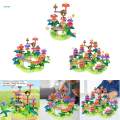 Growing Flower Blocks Playset Educational for Interaction Recognition Number. 