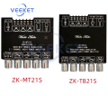Zk-Mt21s Zk-Tb21s National Core Edition 2.1-Channel Bluetooth Audio Amplifier Board Module Subwoofer Mid-Range Treble Bass Amp. 
