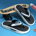 Walking on Shit Touching Word Slippers Baby Boy and Girl Summer Thick Bottom for Outdoors Non-Slip Beach Casual High-End Flip-Flops Men. 