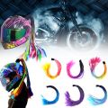 Helmet Braids Braiding Decoration Ponytails Gradient with Suction Cup.