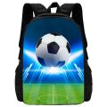 Nylon Backpack with Soccer 3d Print School Bag for Boys with Football Patten Custom Large Capacity Kids Bags Add Your Text Logo. 