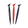 Car Wrapping Flexible Micro- Squeegee Curved Slot Tint Tool Set 3 In 1 With Different Hardness For Installing Vehicle Wraps And Auto Stickers. 