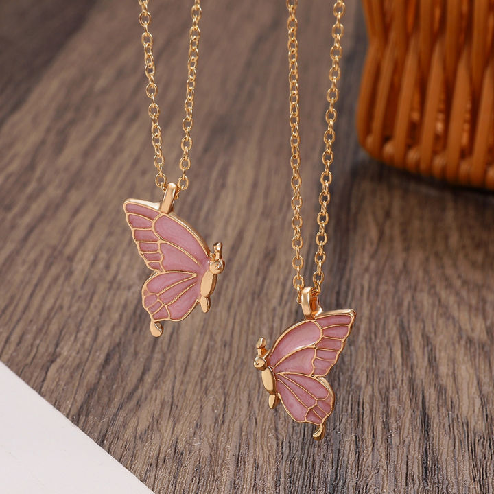 Creative%20Double%20Butterfly%20Necklace%20Charm%20Clavicle%20Chain%20Couple%20Necklace%20Friendship%20Butterfly%20Pendant%20Bff%20Necklace%20for%20Women%20Girls%20Best%20Friend%20Valentine's%20Gift%20-%20Image%202