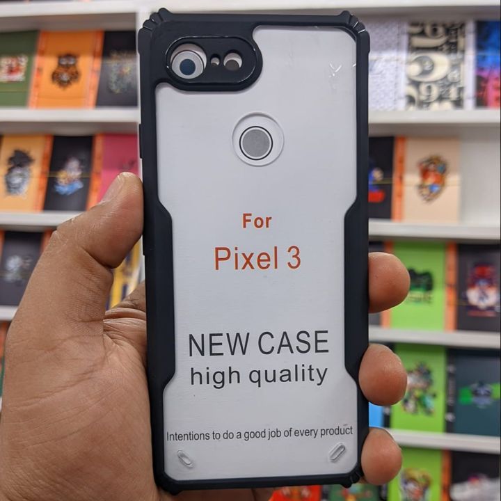 For Google Pixel 3 Back Cover Shockproof Back Cover Case Luxury Transparent Clear Hard Back Case Cover