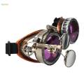 Fashion Steampunk Glasses Ocular Loupe Photo Prop Colored frame Sunglasses. 