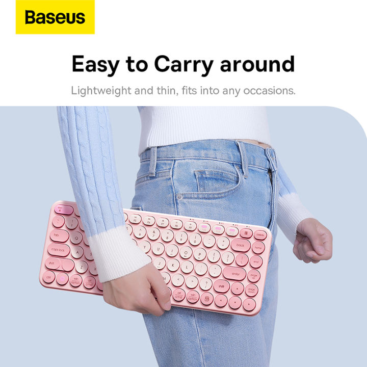 Baseus%20K01A%20Creator%20Wireless%20Multi-Device%20Keyboard%20for%20Windows,%20Apple%20iOS,%20Apple%20TV%20android%20or%20Chrome,%20Bluetooth,%20Compact%20Space-Saving%20Design,%20PC/Mac/Laptop/Smartphone/Tablet%20-%20Image%203