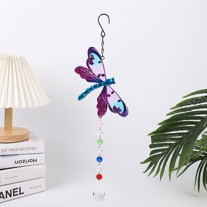 Hummingbird%20Aeolian%20Bells%20Crystal%20Pendant%20Rainbow%20Sun%20Catcher%20Lighting%20Garden%20Courtyard%20Decoration%20Chandelier%20Crystal%20Accessories%20-%20Image%204