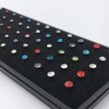 60Pcs Fashion L Shape Rhinestone Crystal Stainless Steel Nose Piercing Ear Bone Women Body Jewelry Aro Nariz Anneau Nez Piercing.