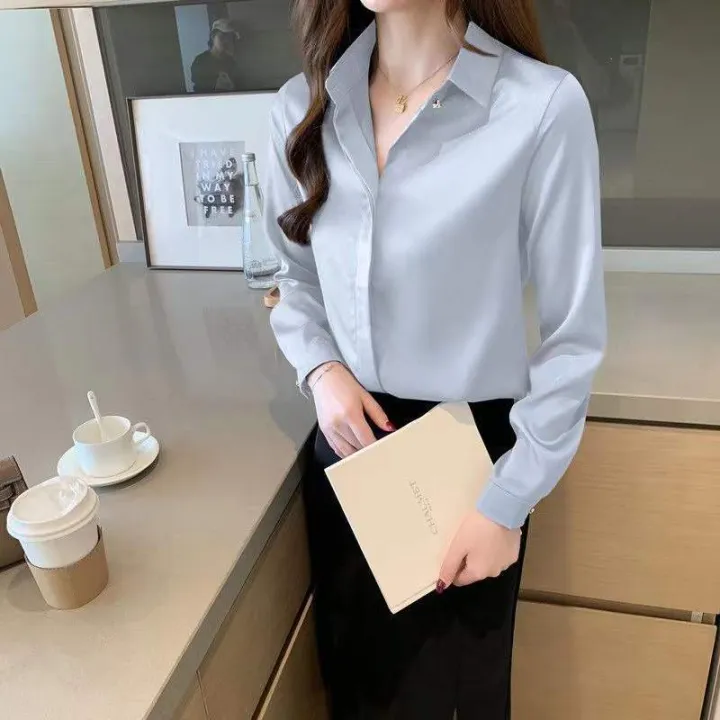 Versatile%20-Trendsetter%20-%20Fashion%20Innovator%20-%20Custom%20Experience%20-%20women%20white%20silk%20shirt%20tops%20lady%20long%20sleeve%20-%20Couture%20-%20High-end-%20Avant-garde%20-%20Image%203