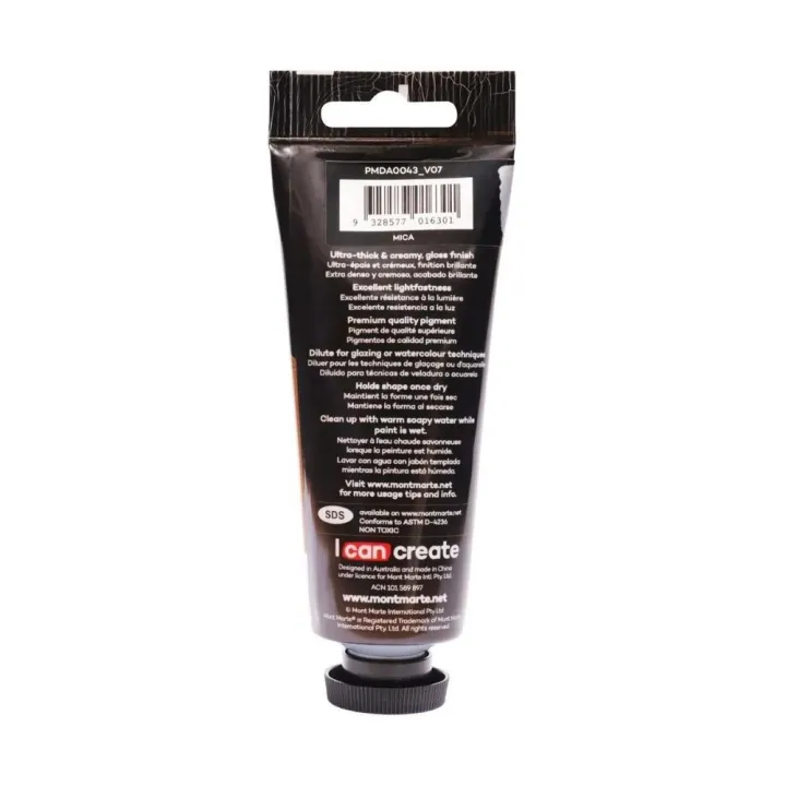 Mont%20Marte%20Dimension%20Acrylic%20Paint%2075ml%20Tube%20-%20Silver%20-%20Image%204